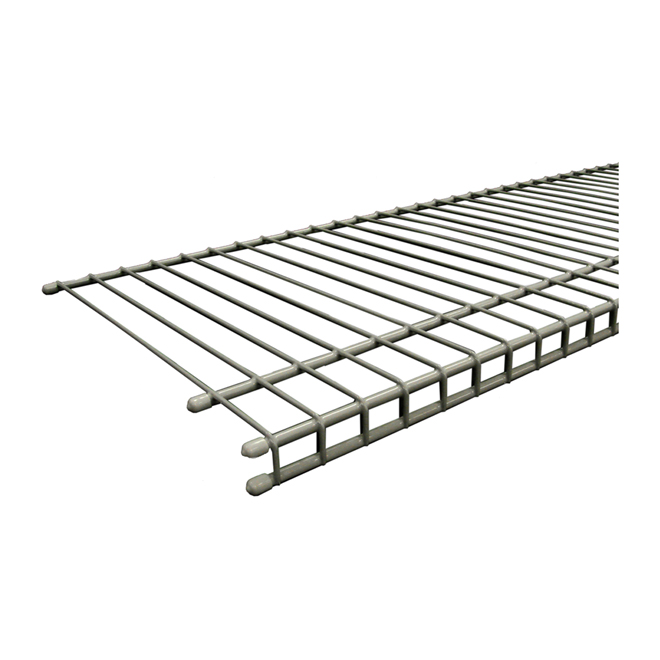 Tablette grillagée ventilée SuperSlide de ClosetMaid, 6 pi L. x 12 po P., nickel