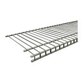 ClosetMaid SuperSlide Closet Wire Shelf - Vinyl-coated Steel - Nickel - 96-in L x 12-in D x 1-in H