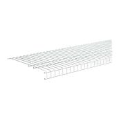 ClosetMaid SuperSlide Ventilated Wire Shelf - Vinyl Coated Steel - 6-ft L x 16-in D - White
