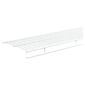 ClosetMaid Economical Wire Shelf and Hanging Rod - Vinyl Coated Steel - 6-ft L x 12-in D - White