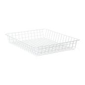 ClosetMaid Single Drawer Wire Basket - Metal - White - 4-in H x 17-in W x 21-in D