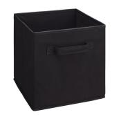 ClosetMaid Cubeicals Non-Woven Polypropylene Drawers - Black - 2 Handles - Flexible - 11-in H x 10.5-in W x 10.5-in D