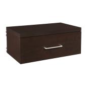 ClosetMaid ShelfTrack Drawer - Laminated Wood - Chocolate - 9 51/64-in H x 23 19/32-in W x 14 3/32-in D