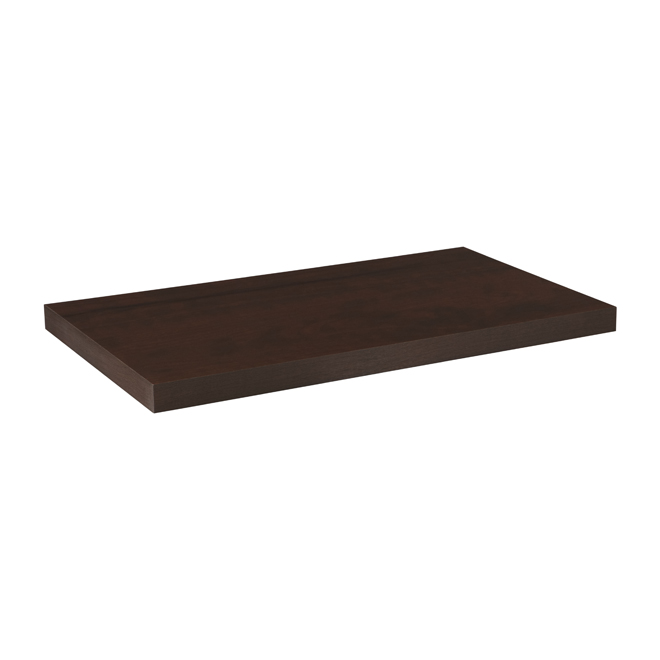 ClosetMaid ShelfTrack Elite Shelf - Laminated Wood - Chocolate - 1 7/32-in H x 23 1/2-in W x 14-in D