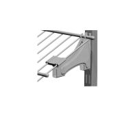 ClosetMaid Satin Chrome Shoe Bracket