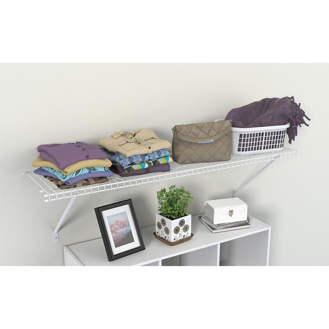 ClosetMaid Wire Shelf Kit - 1-in x 12-in x 48-in - White