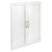 ClosetMaid SuiteSymphony Adjustable Door Pair - Laminated Wood - White - 30 1/8-in H x 24 21/32-in W x 45/64-in D