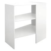 ClosetMaid SuiteSymphony Stackable Corner Organizer - White - 3 Shelves - 41.1-in H x 31.75-in W x 19.67-in D