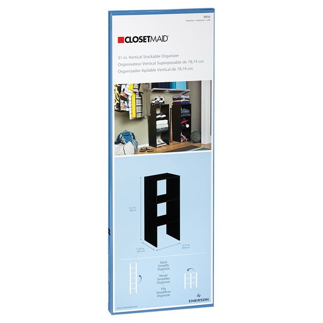 ClosetMaid 31" Vertical Organizer - Espresso
