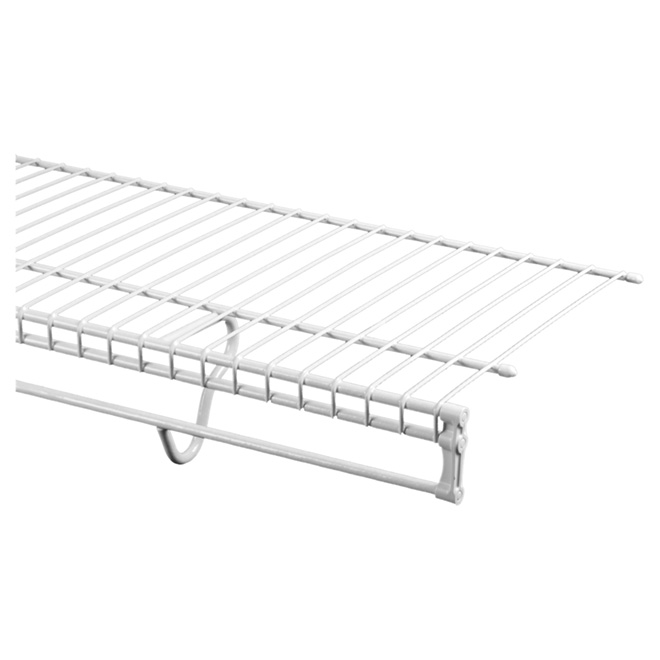 Étagère TotalSlide ClosetMaid en fil métallique blanc de 12 pi x 12 po