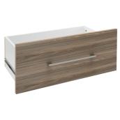 ClosetMaid SuiteSymphony Modern Drawer - Laminated Wood - Natural Grey - 9 61/64-in H x 13 11/32-in D x 24 51/64-in W