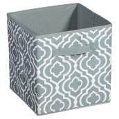 Tiroir en tissu, 10,5 x 10,5 x 11 po, gris