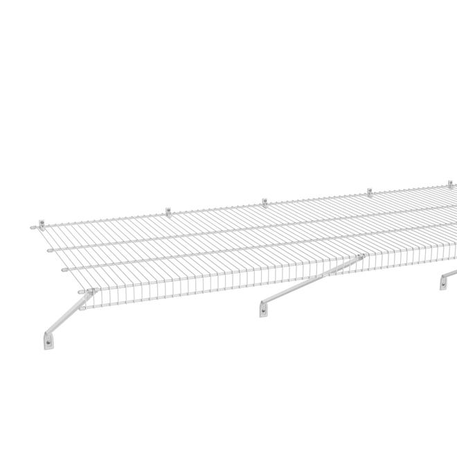 Tablette Grillagée ClosetMaid ClosetMaid, 114 Po X 20 Po, Blanc 3740300 ...