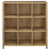 ClosetMaid Adjustable 9-Cube Oak Finish Organizer