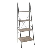 4-Shelf ClosetMaid Ladder Shelf - Grey
