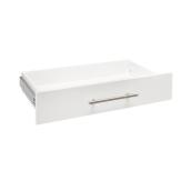 ClosetMaid SuiteSymphony 25-in W x 5-in H Pure White Modern Shallow Drawer with Soft-Close Glides