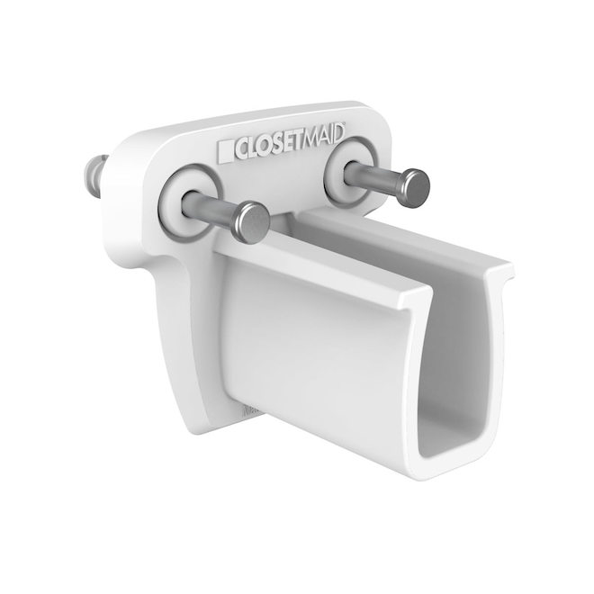 ClosetMaid Wall Brackets for Low Profile Shelves in White Plastic of 2-in H - Pack of 48