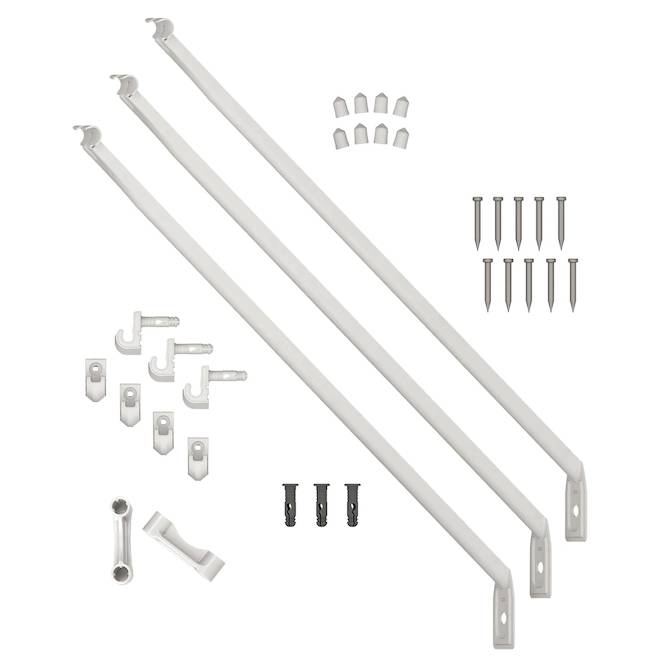 ClosetMaid All-in-One Hardware Kit for 12-in x 6-ft Wire Shelf