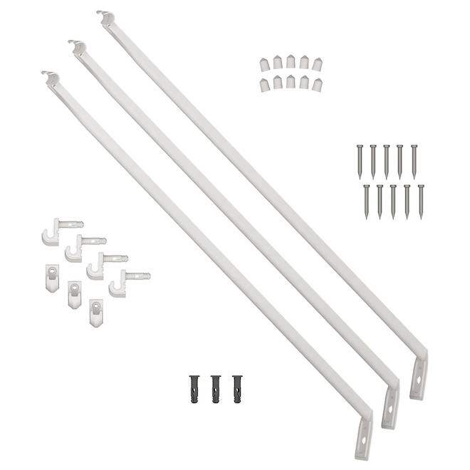 ClosetMaid All-in-One Hardware Kit for 16-in x 6-ft Wire Shelf