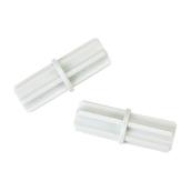 ClosetMaid Closet Rod Connector in White Plastic - Pack of 2