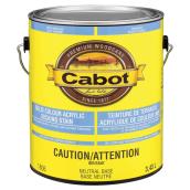 Cabot Exterior Acrylic Solid Deck Stain - Neutral - Water Based - 3.43-L