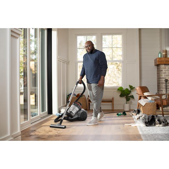 Hoover MultiFloor Bagless Canister Vacuum with Multi-Cyclonic System and Accessories