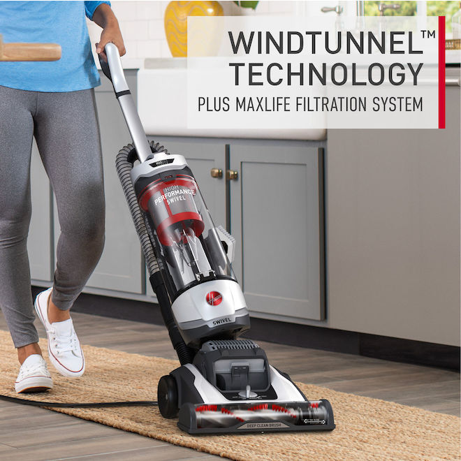 Hoover High-Performance Swivel Upright Vacuum with WindTunnel and Dual Cyclone Technologies