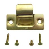 Guard-A-Lock Adjustable Strike - Brass - 2 3/4-in x 1 1/4-in