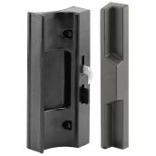 Prime-Line Patio Door Handle Set - Black Finish - Plastic Handle - Hook Style