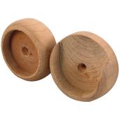 Prime Line Closet Rod Sockets - Wood - For 1 3/8-in Closet Rod - 2 Per Pack