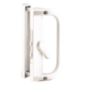 Prime-Line Patio Sliding Door Handle - White - Steel Latch - Mounting Hardware Included