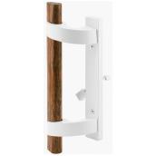 Mortise Style Handle Set with Lock - White