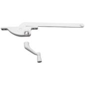 Single Left Arm Crank for Casement Window - 9" - White