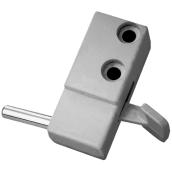 Prime-Line Step-On Sliding Door Lock with Hardened Steel Bolt - Adjustable - Diecast - Grey