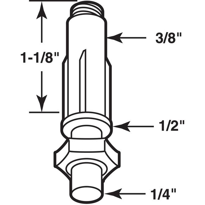 Pivots inférieurs réglables pour porte pliante Prime-Line 2/pqt