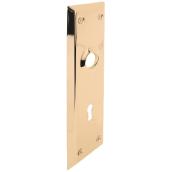 Prime-Line Door Escutcheon Plate - Brass Plated Steel - 7 1/8-in x 2 1/4-in