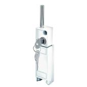 Prime-Line Keyed Deadbolt Lock - White Finish - Surface Mounted - 1 3/16-in W x 4 3/4-in L