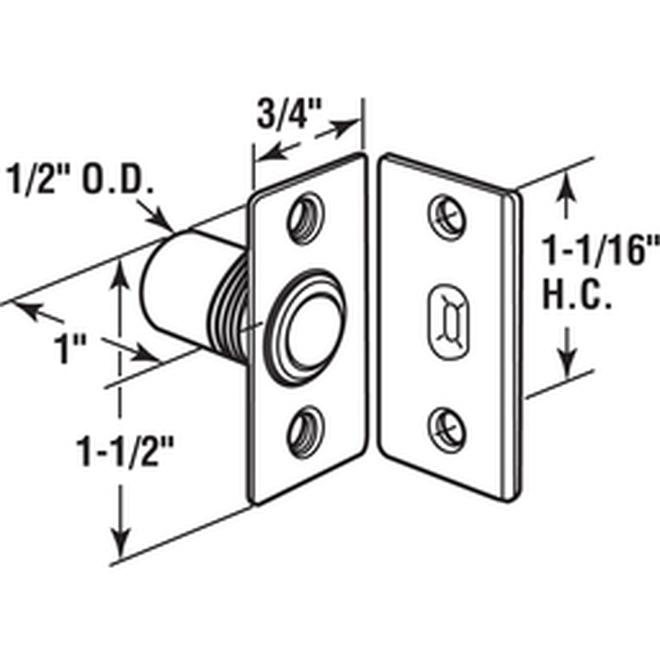 Loquet à bille pour porte battante Prime-Line