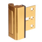 Prime-Line Door Security Entry Door Stop - Aluminum - Brass - 3-in L x 1 3/8-in W