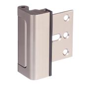 Prime-Line Door Reinforcement Lock - Aluminum - Satin Nickel - 3-in H x 1 3/8-in W