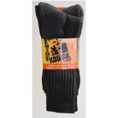 Chaussettes de travail pour homme, coton/spandex, noir, pq 3