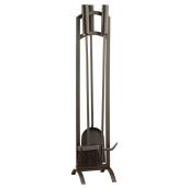 4-Piece Fireplace Tool Set - Black