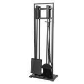 Ensemble de 5 accessoires pour foyer, gris