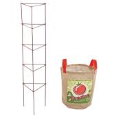 Sac de culture et tuteur pour tomates, 10 gal