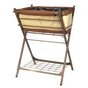 Jardinière en jute vintage sur support, 26