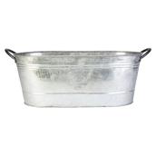 Panacea - Pail for Plants - 16" - Galvanized Metal - Grey