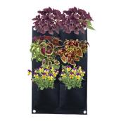 Panacea 11-in x 13-in Black Fabric Wall Planter