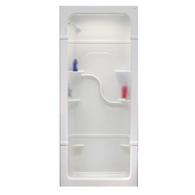 Mirolin Madison 38-in W x 34.25-in L x 84.5-in H White Acrylic Shower Wall Surround Side and Back Walls