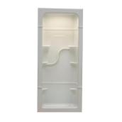 Mur de douche en acrylique blanc latéraux et arrière Mirolin Madison 38 po L x 34,25 po L x 84,5 po H