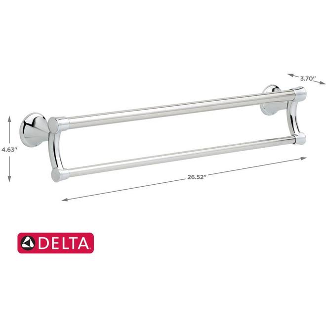 DELTA 24-In Chrome Wall Mount Grab Bar